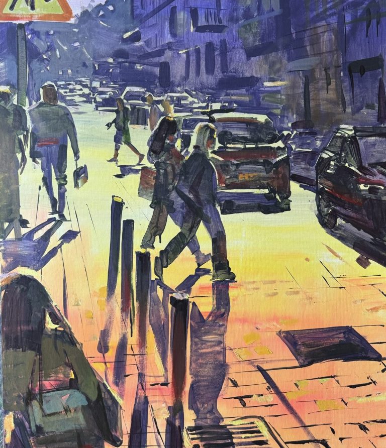 City by Eduard Potapenkov, 100 × 80 cm