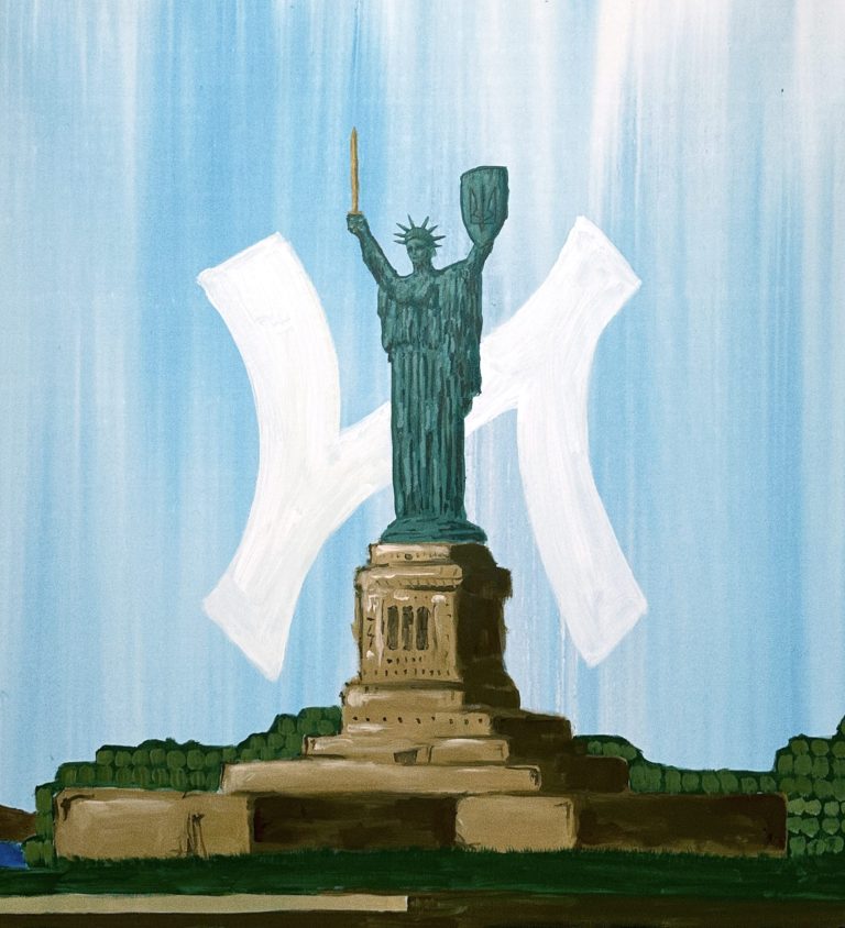 Freedom Motherland Mother by Dania Shulipa, 100 × 100 cm
