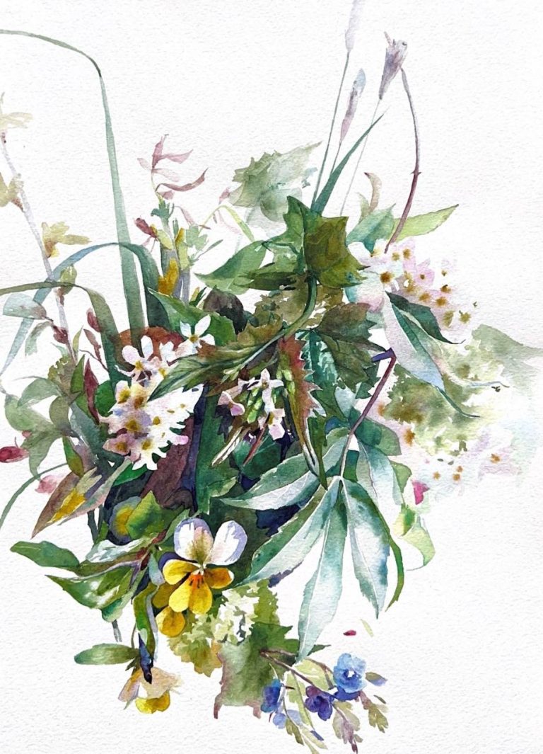 Квіти — Левітасова Ната, 40 × 30 см