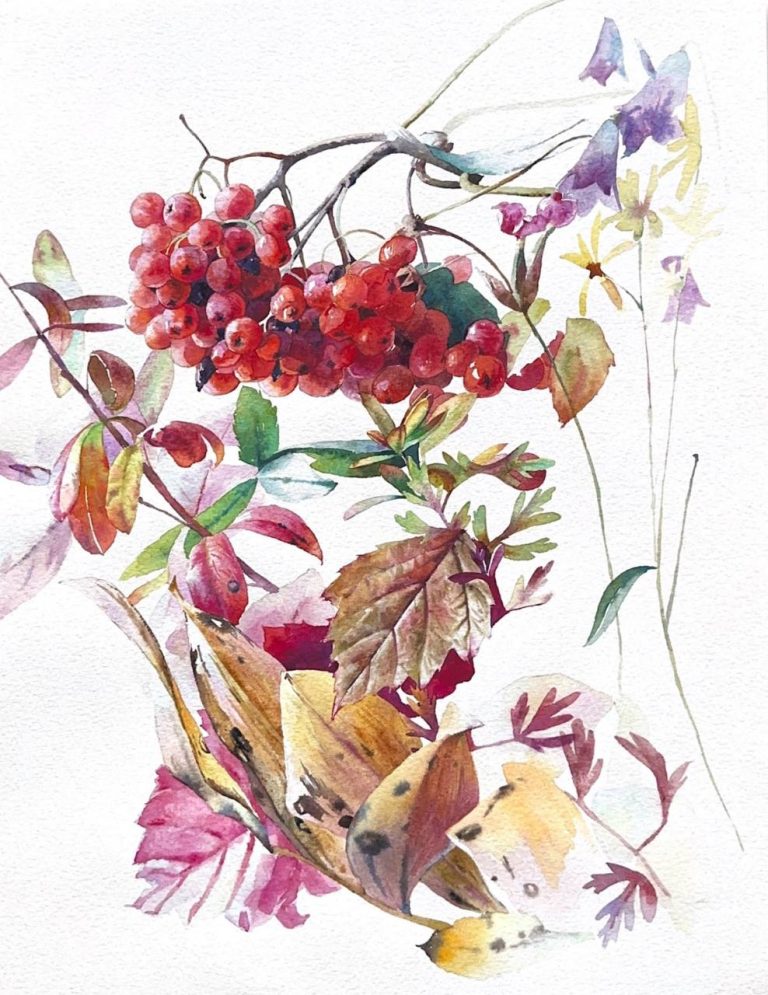 Квіти — Левітасова Ната, 40 × 30 см