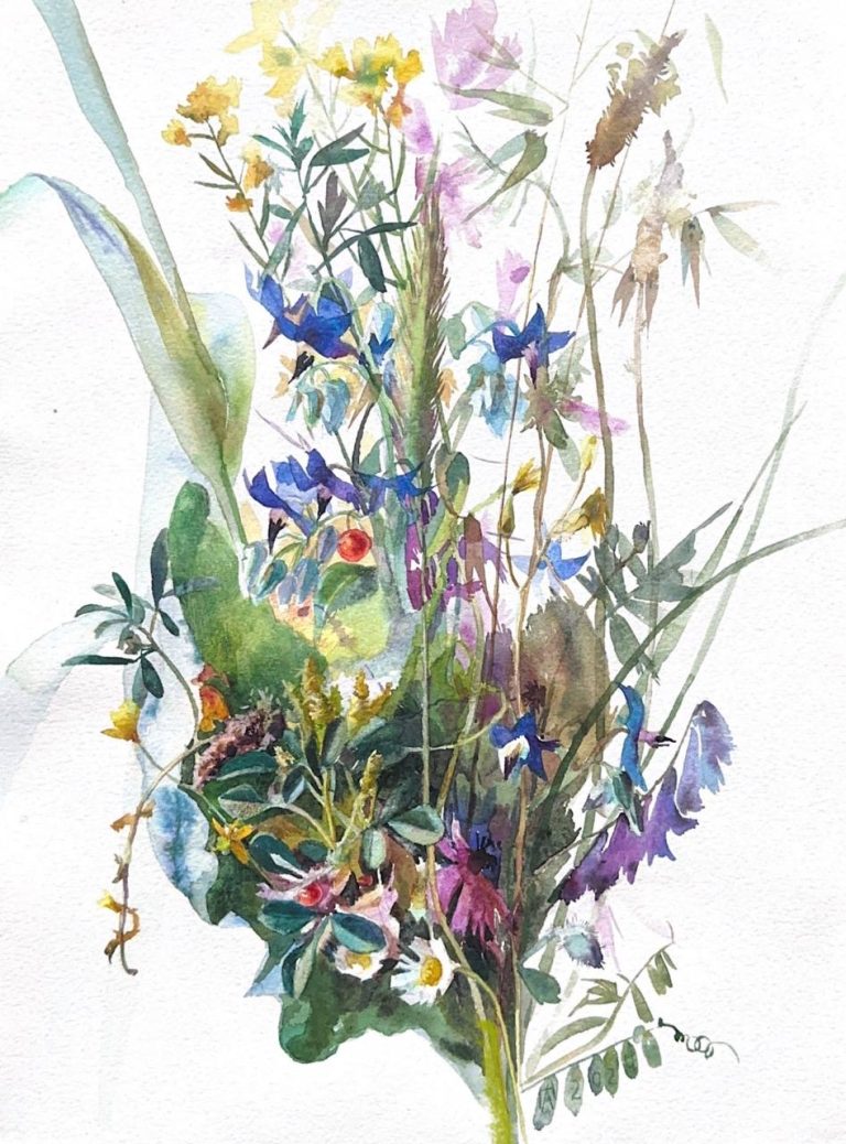 Квіти — Левітасова Ната, 40 × 30 см