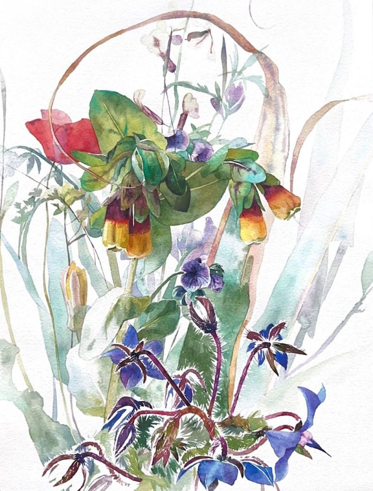 Квіти — Левітасова Ната, 40 × 30 см