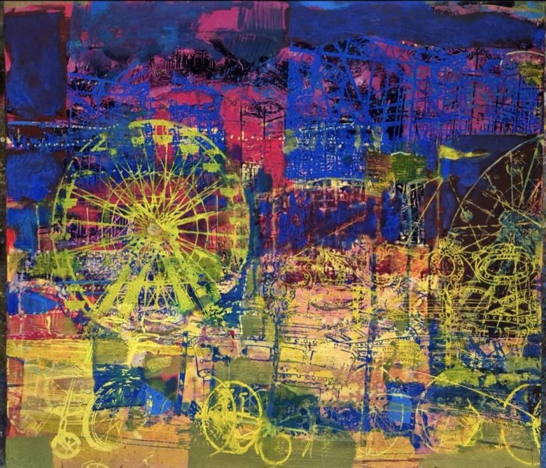 Луна-парк 2 — Блудов Андрій, 80 × 90 см