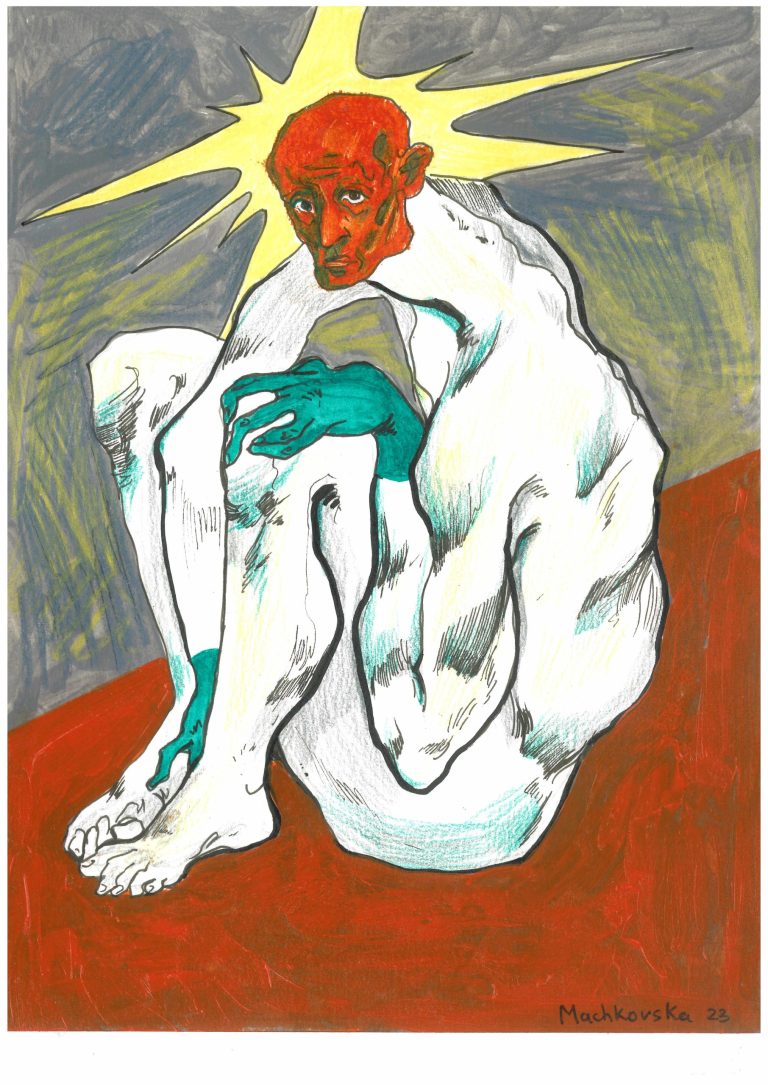 Anxious by Zhenia Machkovska, 29 × 21 cm