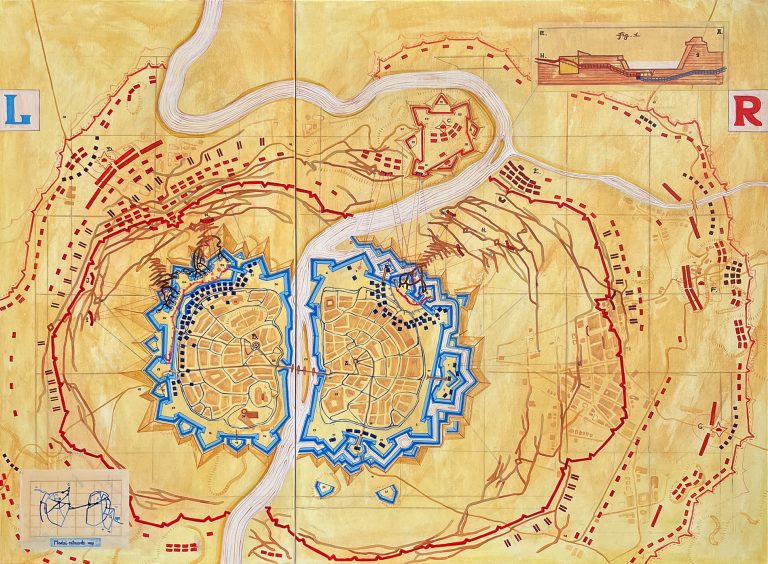 Mental Siege by Vitalii Hrekh (Dilk), 100 × 120 cm