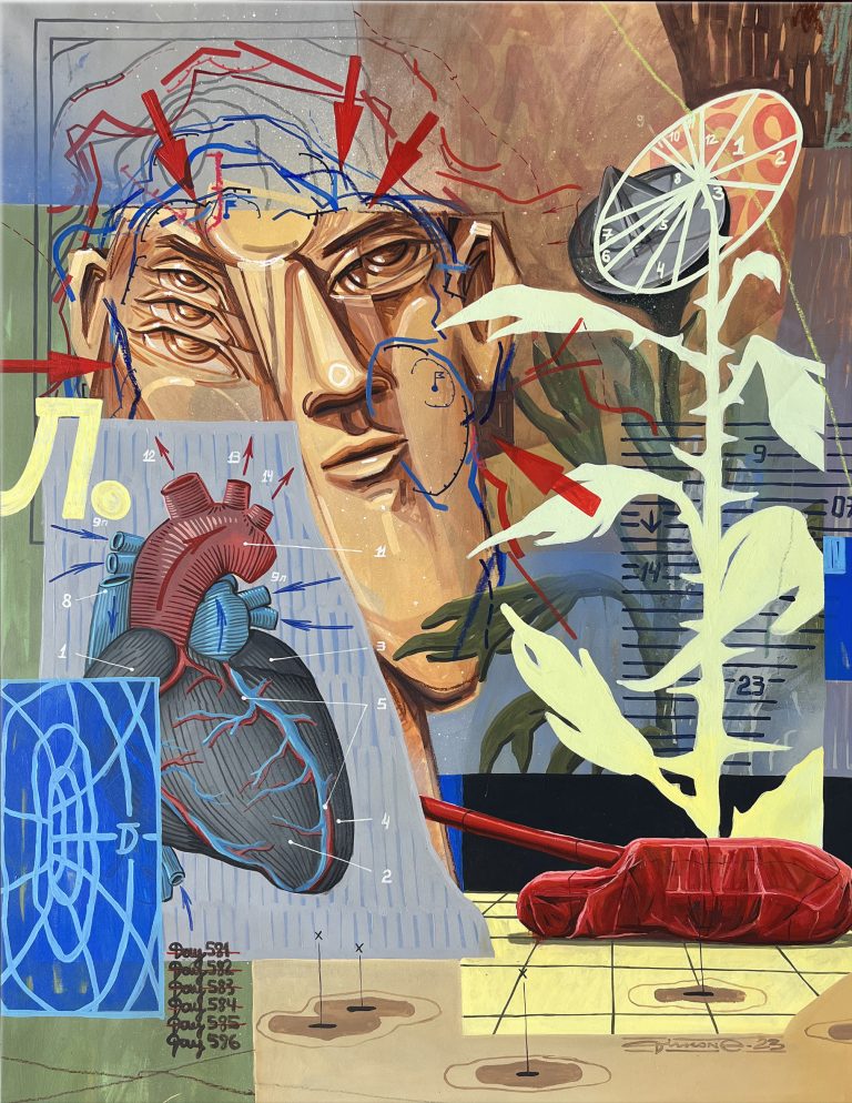 Internal Pressure by Vitalii Hrekh (Dilk), 135 × 95 cm