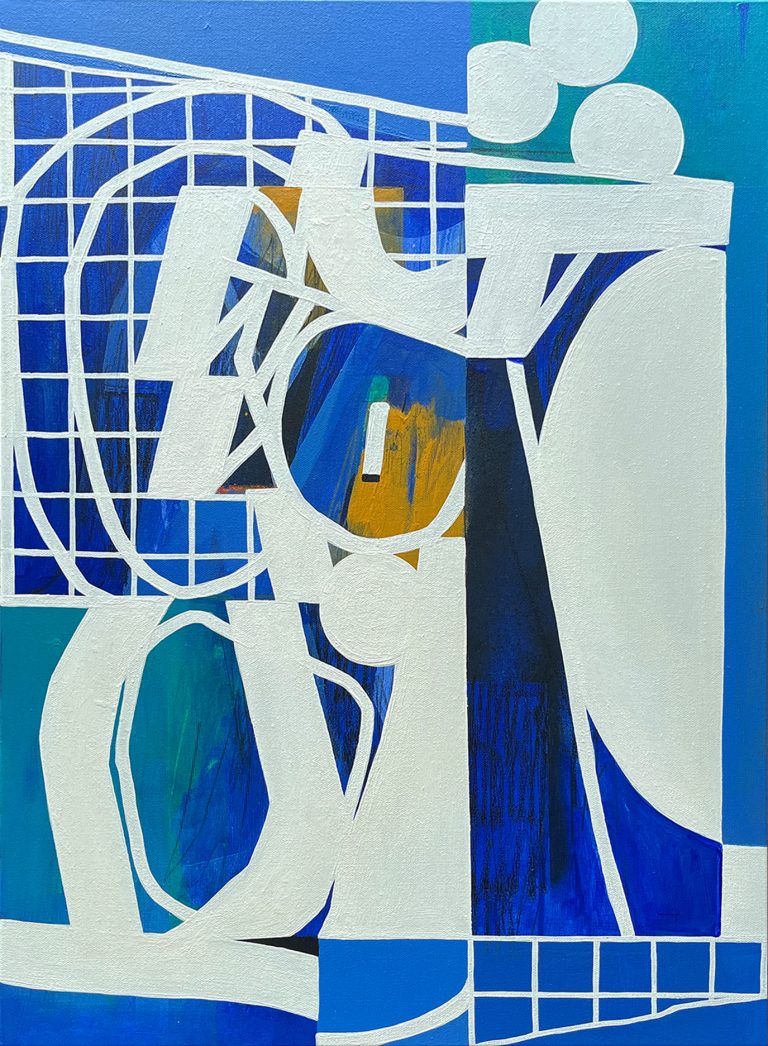 Replacement by white 1 by Vitalii Hrekh (Dilk), 70 × 50 cm