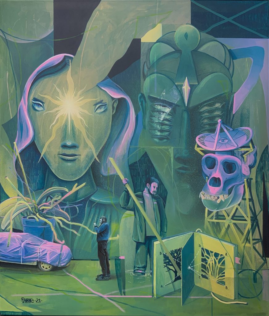 Phantom Year by Vitalii Hrekh (Dilk), 120 × 100 cm