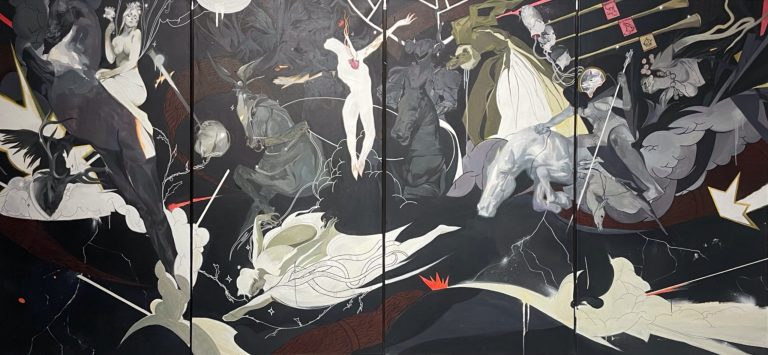 Дике полювання — Стойков Стефан, 150 × 320 см