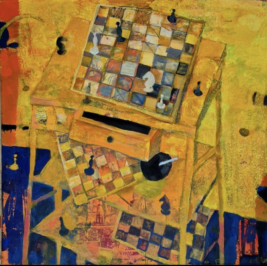 Шахи — Блудов Андрій, 120 × 120 см