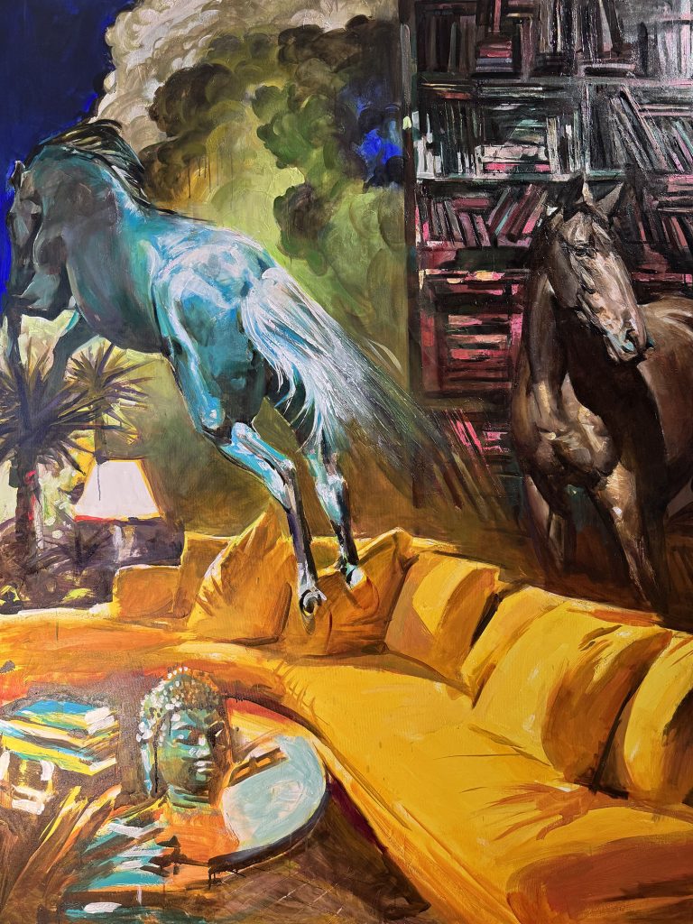 Жовта софа — Потапенков Едуард, 200 × 150 см