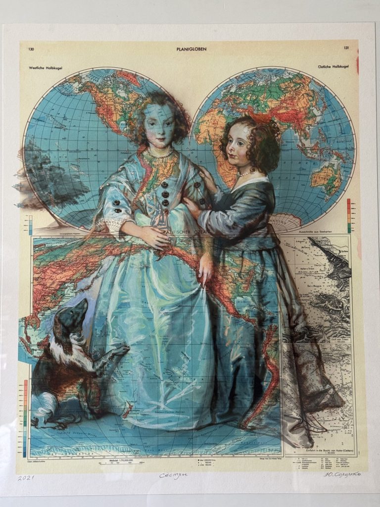 Sisters by Yurii Solomko, 92 × 75 cm