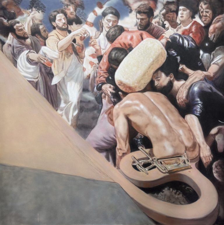 Untitled by Yurii Syvyryn, 200 × 200 cm