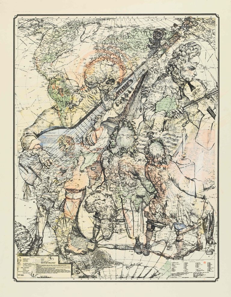 West (game) by Yurii Solomko, 113 × 100 cm