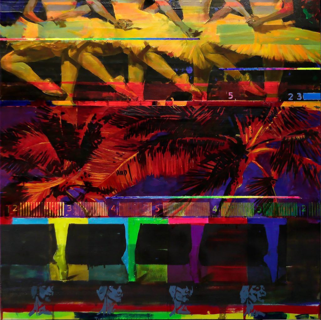 Obstacles by Eduard Potapenkov, 100 × 100 cm