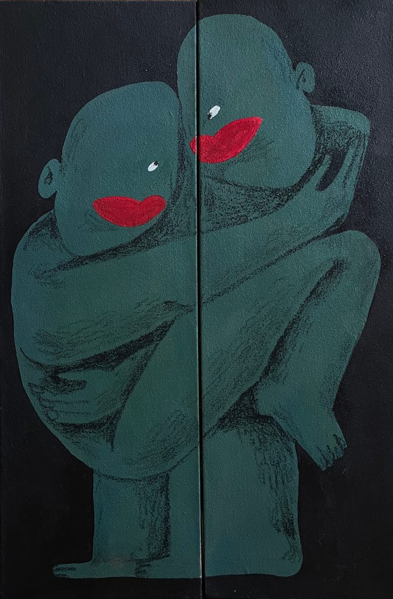 Обійми — Луньова Саша, 90 × 60 см