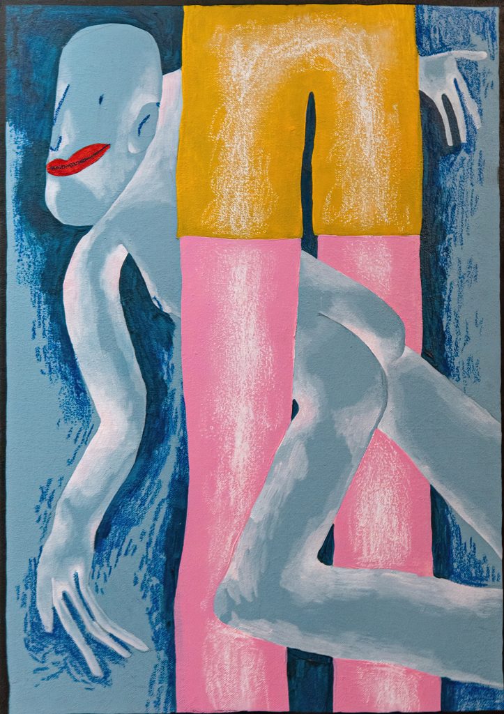 Diving by Sasha Luneva, 61.5 × 43 cm