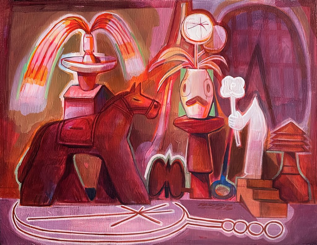 Red Magic #2 by Hrekh Serhii (Feros), 40 × 50 cm