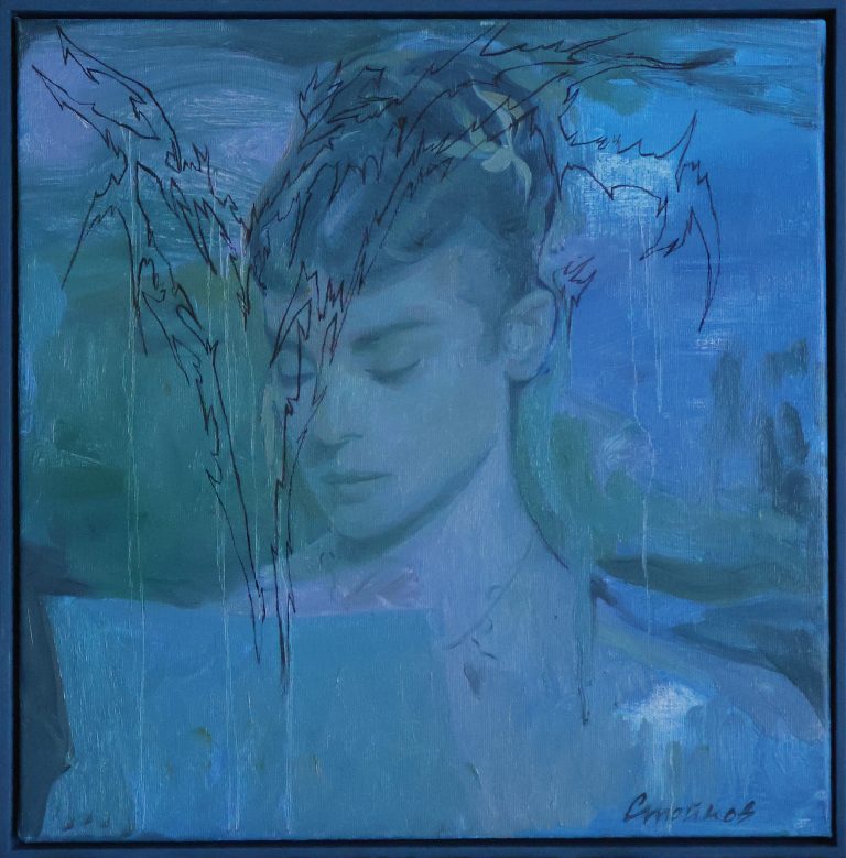 Некрономікон — Стойков Стефан, 40 × 40 см